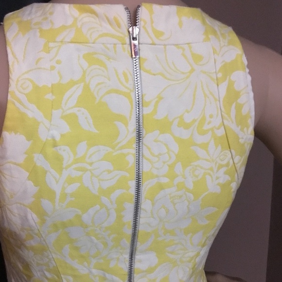 Ann Taylor Yellow Floral Jacquard Dress - Picture 7 of 10